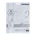 【送料込・まとめ買い×8個セット】日翔 彩 SAI 立体マスク ホワイト&グレー やや大きめサイズ 10枚入