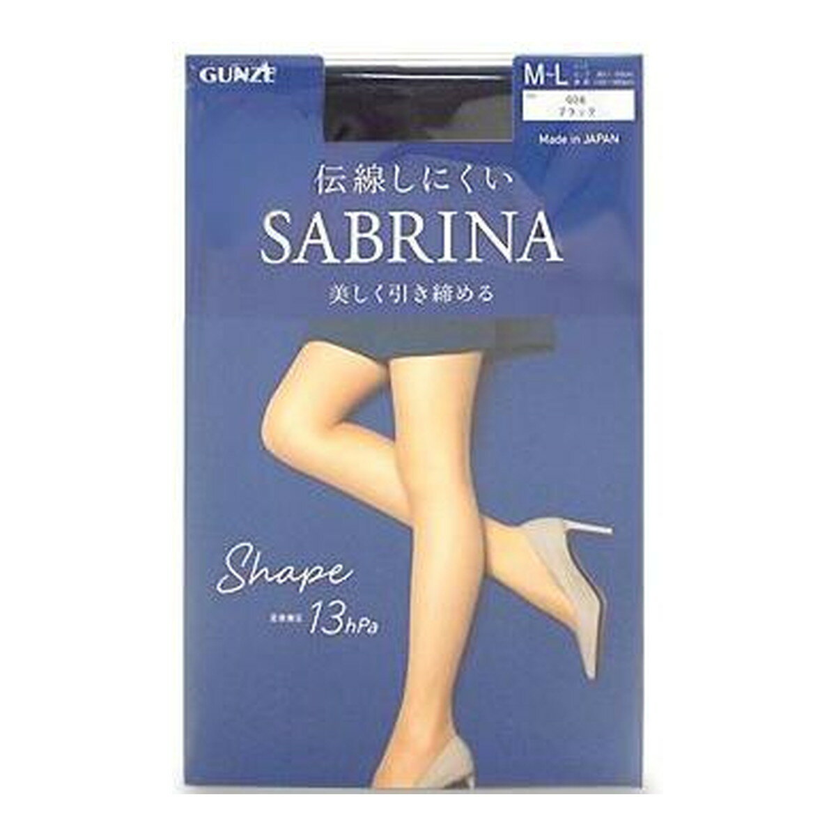 【配送おまかせ】グンゼ サブリナ パンスト シェイプ ブラック 黒 M-L ストッキング レディース着圧パンスト 1個