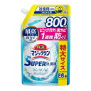 【サマーセール】花王 バスマジックリン SUPER泡洗浄 香りが残らないタイプ つめかえ用 800mL