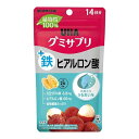 【送料込・まとめ買い×4個セット】UHA味覚糖 UHA グミサプリ 鉄+ヒアルロン酸 14日分 28粒入