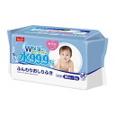【送料込・まとめ買い×6個セット】レック 水99.9% ふんわりおしりふき 80枚×3個入(4)