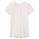 【送料込・まとめ買い×4個セット】グンゼ 婦人用 3分袖 ワンタッチインナー ホワイト L 介護用肌着