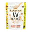 【送料込・まとめ買い×8個セット】ユニマットリケン 乳と大豆で作った Wたんぱく 195g