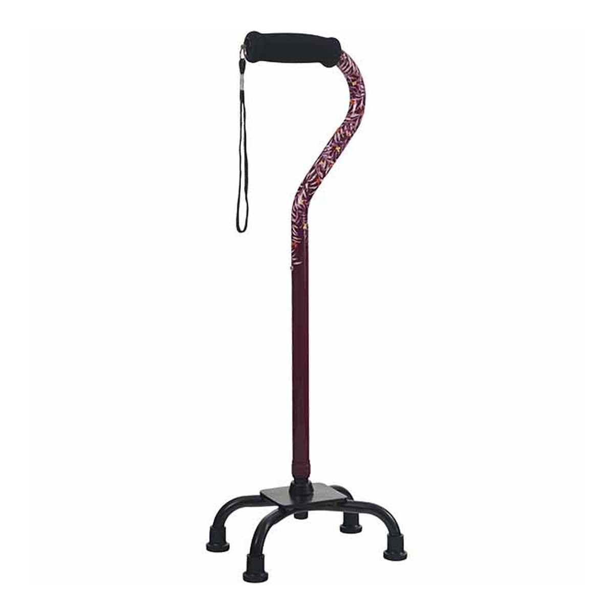 フジホーム オールアルミ 四点杖 WB5257 リーフワイン 杖 ステッキ