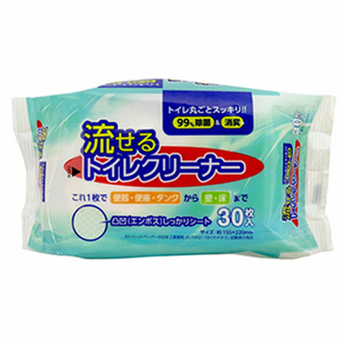 【送料込・まとめ買い×8個セット】大一紙工 流せる トイレクリーナー 30枚入 トイレ掃除