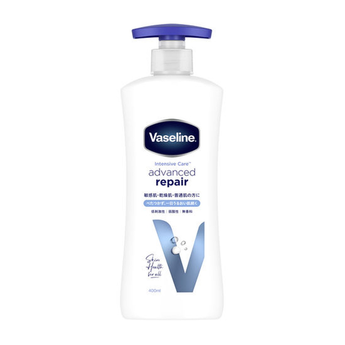 ユニリーバ ヴァセリン Vaseline アドバンスドリペア ボディローション 大容量 400ml 無香料 ボディローション