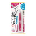 【送料込・まとめ買い×4個セット】グリーンベル ズレズに抜ける驚きの 毛抜き 先斜め GT-231 ローズ 毛ぬき