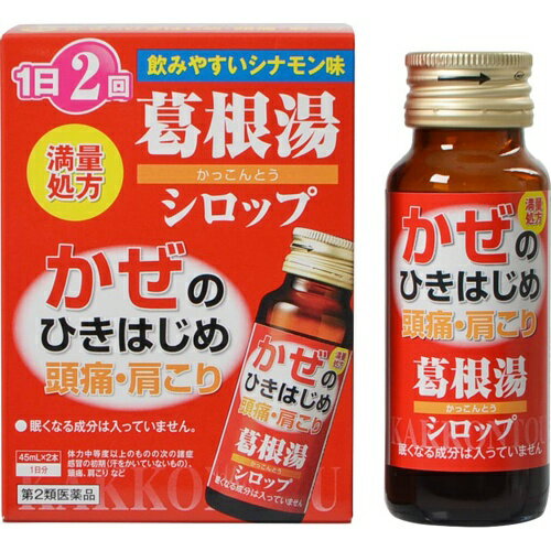 【第2類医薬品】 本草葛根湯シロップ 45ml×2本