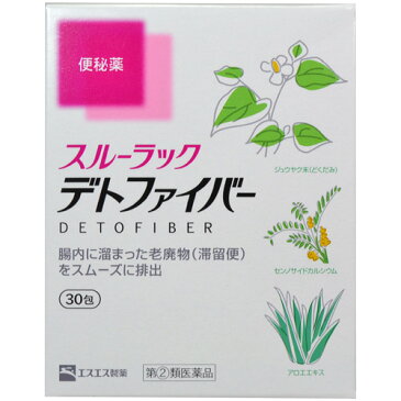 【×2個セット送料無料】【第(2)類医薬品】スルーラック デトファイバー 30包(4987300055618)便秘による肌あれを緩和する便秘治療薬