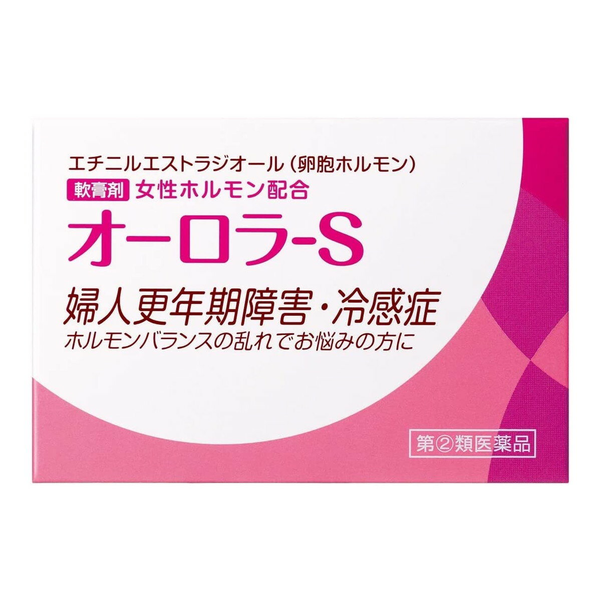 商品名：【第(2)類医薬品】ヴィタリス製薬 オーロラS 5g 女性ホルモン配合 軟膏剤内容量：5gJANコード：4980219121047発売元、製造元、輸入元又は販売元：ヴィタリス製薬原産国：日本区分：指定第二類医薬品商品番号：103-4980219121047商品説明□□□　商品説明　□□□女性ホルモン（エストロゲン）減少あるいは分泌不全による様々な症状は、女性ホルモンを補充することで、症状の緩和が期待できます。オーロラ-Sには、皮膚の柔軟部から体内に吸収される、日局エチニルエストラジオール（卵胞ホルモン）やオットセイ油を配合しています。□□□　使用上の注意　□□□■してはいけないこと（守らないと現在の症状が悪化したり、副作用・事故がおこりやすくなる）1．次の人は使用しないこと（1）本剤又は本剤の成分によりアレルギー症状を起こしたことがある人。（2）ご使用前に本剤をチューブから5mm程出し、内股などの皮膚のうすい所にすり込んで、翌日中に薬疹、発赤、かゆみ、かぶれ、はれなどの症状が現れた人。（3）エストロゲン依存性悪性腫瘍(例えば、乳癌、子宮内膜癌、卵巣癌)及びその疑いのある患者、血栓性静脈炎、肺塞栓症又はその既往歴のある患者、未治療の子宮内膜増殖症のある患者。（4）子宮筋腫、子宮内膜症及びその疑いのある患者。（5）妊婦又は妊娠していると思われる女性。（6）15歳未満の小児。2．次の部位には使用しないこと（1）目や目の周囲、口腔、鼻孔。（2）湿疹、ただれ、亀裂や外傷のひどい患部。3．本剤を使用している間は、卵胞ホルモンを含んだいずれの医薬品も使用しないこと4．授乳中の人は本剤を使用しないか、本剤を使用する場合は授乳を避けること5．本剤が他の人に付かないようにすること。また、付いた場合は直ちに洗い流すこと■相談すること1．次の人は使用前に医師、薬剤師又は登録販売者に相談すること（1）医師の治療を受けている人。（2）薬などによりアレルギー症状（発疹・発赤、かゆみ、かぶれ、はれ、水疱など)を起こしたことがある人。（3）心疾患又はその既往歴がある患者、てんかん、糖尿病、腎機能障害、肝機能障害がある患者。2．使用後、次の症状が現れた場合は副作用の可能性があるので、直ちに使用を中止し、この文書を持って医師、薬剤師又は登録販売者に相談すること【関係部位：症状】皮膚(塗った所)：発疹・発赤、かゆみ、かぶれ、はれ、刺激感乳房：痛み、張り3．1ヵ月程度使用しても症状の改善が見られない場合は使用を中止し、この文書を持って医師、薬剤師又は登録販売者に相談すること4．誤った使い方をしてしまった場合は、この文書を持って医師、薬剤師又は登録販売者に相談すること使用期限まで100日以上ある医薬品をお届けします。□□□　効果・効能　□□□卵胞ホルモン分泌不全による不感症、冷感症、婦人更年期障害及び神経衰弱。□□□　用法・用量　□□□1回0.15〜0.2g1日数回、特に浴後・就寝前、指頭にて患部に塗布する。（15歳未満の小児は使用しないでください。）★用法及び用量に関する注意（1）定められた用法・用量を厳守すること。（2）目に入らないように注意すること。万一、目に入った場合には、すぐに水又はぬるま湯で洗うこと。なお、症状が重い場合には、眼科医の診療を受けること。（3）使用前後には、手指をよく洗うこと。（4）塗布部を清潔にしてから使用すること。（5）外用のみに使用すること。□□□　成分・分量　□□□1.0g中・・・日局エチニルエストラジオール：0.5mg添加剤として精製オットセイ油、オリブ油、エタノール、流動パラフィン、白色ワセリン、香料□□□　保管および取扱い上の注意　□□□（1）直射日光の当たらない湿気の少ない涼しい所に密栓して保管すること。（2）小児の手の届かない所に保管すること。（3）他の容器に入れ替えないこと。（誤用の原因になったり品質が変わる。）（4）使用期限を過ぎた製品は使用しないこと。（5）本剤が出すぎた場合は、チューブに戻さないこと。□□□　お問い合わせ先　□□□お問い合わせヴィタリス製薬（株）TEL：0120-199301受付時間：9時〜17時（土、日、祝日を除く）文責：アットライフ株式会社　登録販売者 尾籠 憲一広告文責：アットライフ株式会社TEL：050-3196-1510医薬品販売に関する記載事項指定第2類医薬品指定第二類医薬品広告文責：アットライフ株式会社TEL 050-3196-1510 ※商品パッケージは変更の場合あり。メーカー欠品または完売の際、キャンセルをお願いすることがあります。ご了承ください。