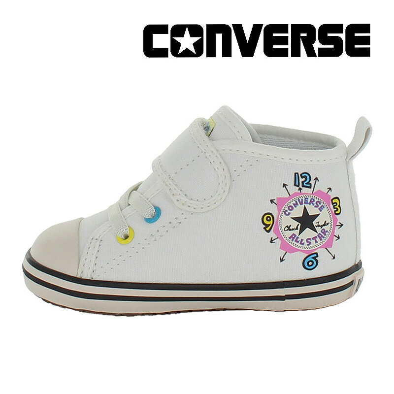 コンバース CONVERSE 【50％OFFセール】 子供靴 ベビーシューズ ベビー オールスター N タマゴッチ V-1 ホワイト 白