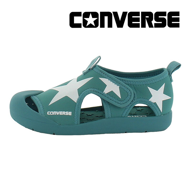 コンバース CONVERSE  子供靴 キッズ ジュニア サンダル キッズ CVスター サンダル ターコイズ/ホワイト 白