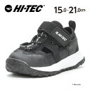 楽天ムーンスター公式ショップ【4/20-4/21 10％OFFクーポン】ハイテック HI-TEC 【50％OFFセール】 子供靴 キッズ サマーシューズ HT KD059 HELMS ヘルムス ブラック 抗菌防臭 黒