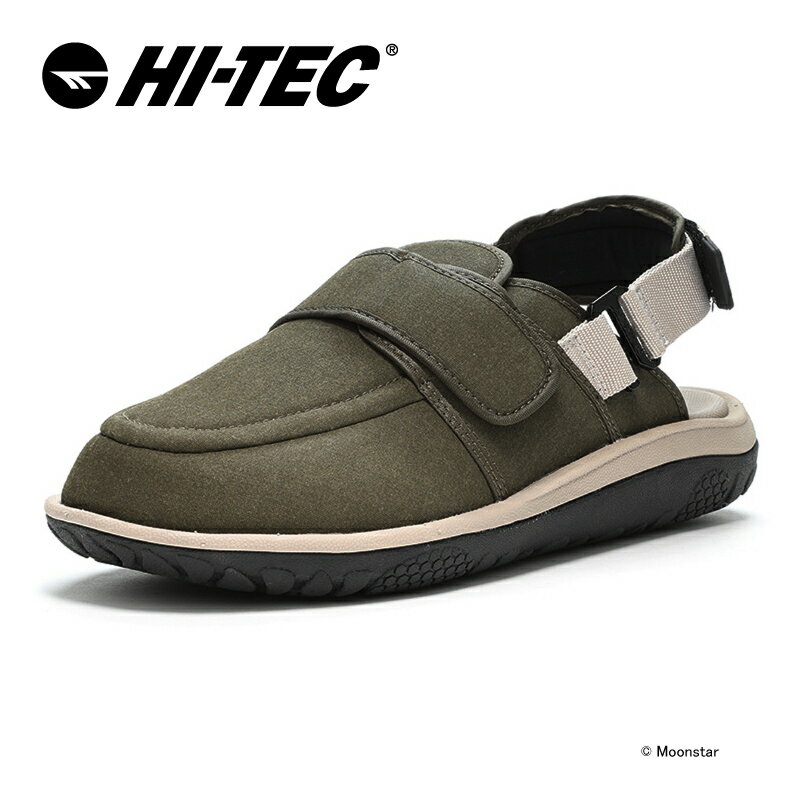 楽天ムーンスター公式ショップ【5/10限定！抽選で最大100％Pバック】ハイテック HI-TEC 【50％OFFセール】 メンズ/レディース クロッグ サンダル HT CM016 PYRO MOC パイロ モック オリーブ 父の日 母の日