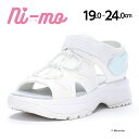 ムーンスター ニーモ  子供靴 ジュニア サンダル NM J107 ホワイト moonstar ni-mo ＃足元キラかわメイク 女の子 白