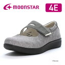 【4/15 00:00~春のくつまつり 15%OFFクーポン】ムーンスター レディース 介護 シューズ ウェルル04 グレイ moonstar 幅広 4E 抗菌...