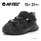 ハイテック HI-TEC 【2024年春新作】 子供靴 キッズ サンダル スニーカー HT KD065 TAIMAI タイマイ ブラック/パープル シャンダル 抗菌防臭 黒