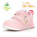 【5/30 00:00-6/1 23:59 10%OFFクーポン】ディズニー ミニーマウス 子供靴 ベビー シューズ DN B1318 ローズ ムーンスター m...