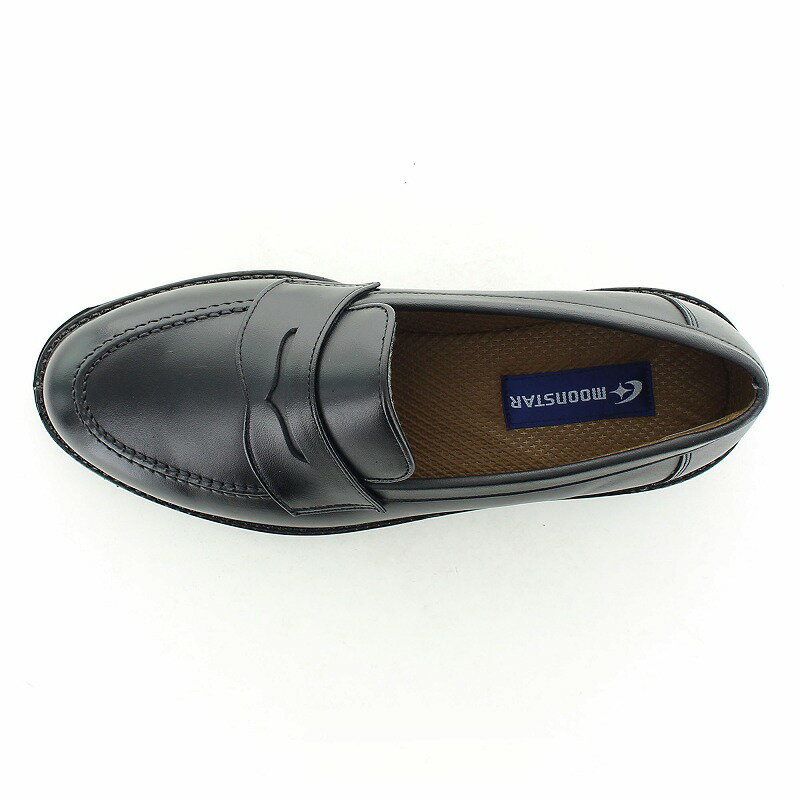 【2/28 00:00-3/1 23:59 10%OFFクーポン】ムーンスター ローファー フォーマルシューズ 日本製 幅広3E 本革 革靴 男の子 中学 高校 子供靴 スニーカー ブラック moonstar【セール再値下げ】BV2730 黒