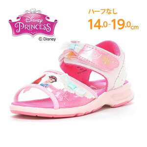 【4/27 10:00-5/6 23:59 10%OFFクーポン】ディズニー プリンセス 子供靴 キッズ サンダル ムーンスター moonstar 女の子 Ag+抗菌防臭【2025年春新作4月2日発売】DN C1351 ピンク