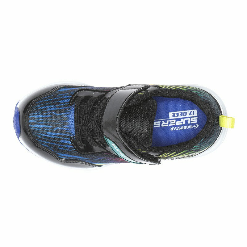 【2/19 20:00-2/23 1:59 10%OFFクーポン】ムーンスター スーパースター 子供靴 キッズ ジュニア スニーカー moonstar superstar 速く走る バネのチカラ パワーバネ 幅広 3E Ag+抗菌防臭 耐摩耗底 運動会 男の子 黒【2025年秋新作値下げ10%OFF】SS K1223 ブラック