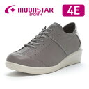 【7/18 00:00-23:59 10%OFFクーポン】ムーンスター スポルス レディース コンフォート シューズ moonstar 幅広 4E 撥水加工 国産 日本製 ファスナー付 おしゃれ 梅雨 母の日【2025秋新作7月1日発売】SP2401 グレイ