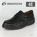 ムーンスター メンズ コンフォート シューズ SPH7482 ブラック moonstar 幅広 4E 撥水加工 国産 日本製 黒 父の日 梅雨