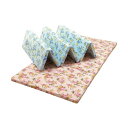 【送料無料】越後ふとん 軽量硬質コンパクト六ツ折マットレス(4cm厚) シングル 97×195cm ピンク系・150943【代引き不可】【沖縄・離島・一部地域出荷不可】(3)