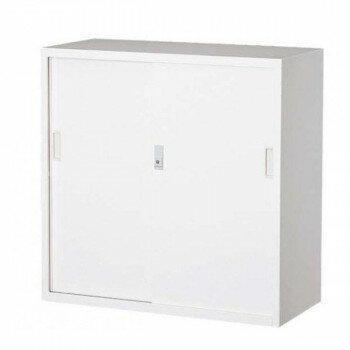 【送料無料】オフィス向け　一般書庫・ホワイト 3×3型引違書庫 3号鉄戸　COM-303D-W【代引き不可】【沖..