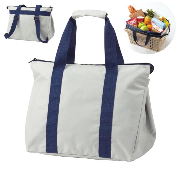 【ネコポス送料無料】レジカゴバッグ 3wayレジかご＆リュック＆トートバッグ ママハピ レジカゴラゲッジ(ev) /トートにもリュックにもなるおしゃれなレジカゴ対応バッグ♪のサムネイル