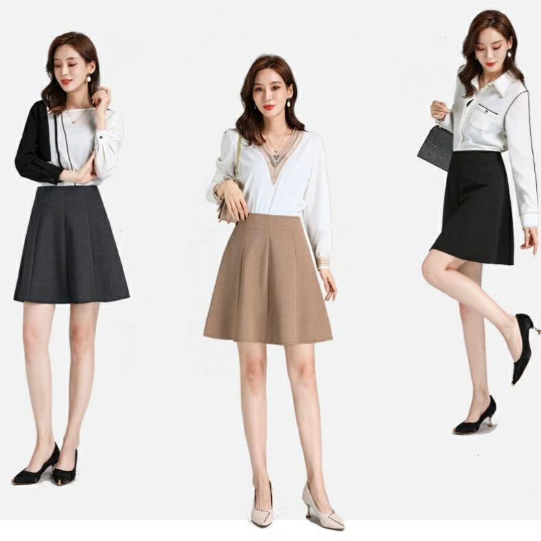 タイトスカート /スカート/ ひざ丈/レディース/ロング ペンシルスカート裏地付き スカート ミディアム丈 ハイ