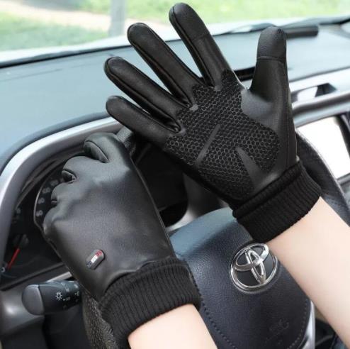 グローブ メンズ スマホ対応 半指全指 3色 フリーサイズ レザーグローブ 運転用革手袋 衝撃吸収 夏用/冬用 タッチ機能 バイク手