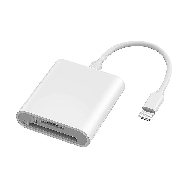 写真/ビデ 双方向高速データ転送 設定不要 iPhone/iPadに適用 SDカードカメラリーダー TF 2in1 sdカードリーダー MFi品】iphone