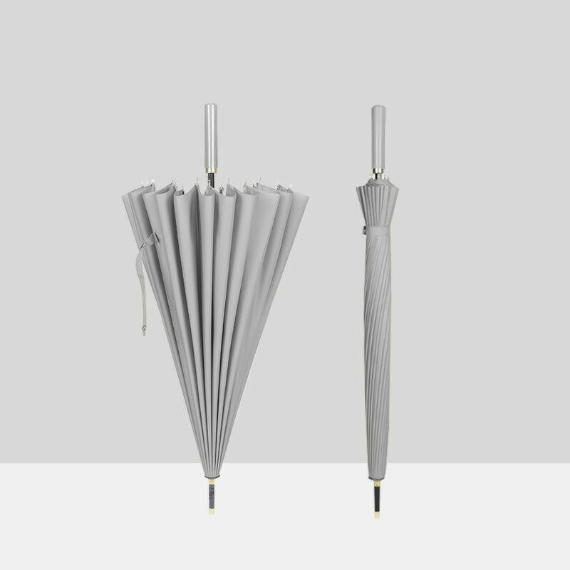 男 強風時にも安心の24本傘骨 大きめサイズ 雨水が垂れない 錆びにくい 速乾性 撥水加工 耐風 丈夫 雨傘 24本傘骨 傘カバー付き