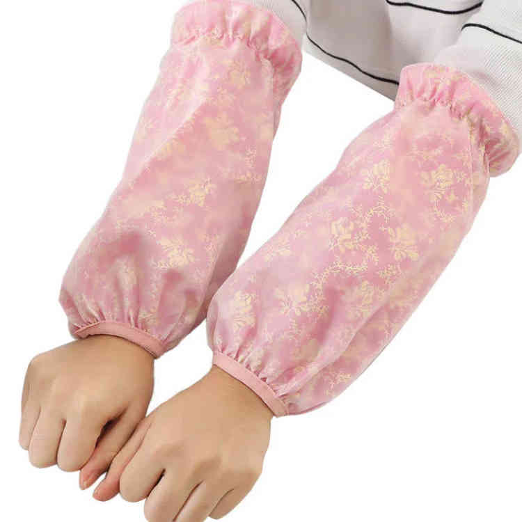 袖 秋冬 汚れ防止 撥水加工 防水 アームカバー 花柄 2枚重ね レディース レース袖カバー 10枚セット 5双セット 袖カバー 腕抜き