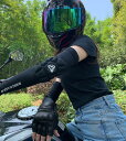 肘用バイクプロテクター 左右セット ひじプロテクター アームカバー ひんやり生地 男女兼用 夏 送料無料 メンズ レディース用
