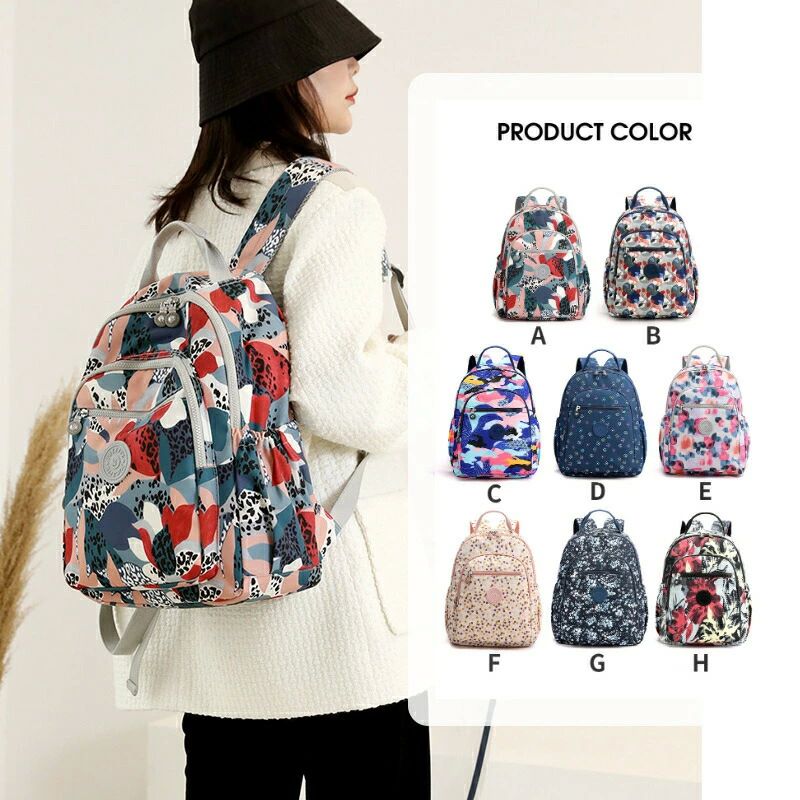 収納 ipad 通学 通勤 撥水 ナイロン プリント柄 おしゃれ リュック レディース 人気 2way ハンドバッグ