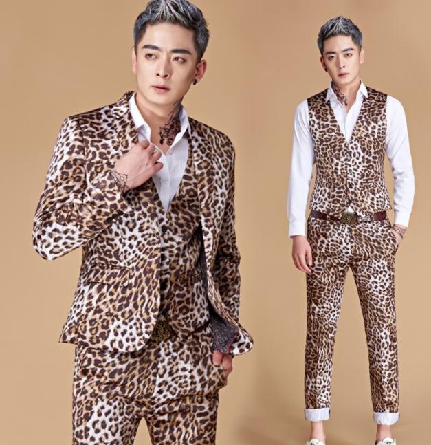 コス 舞台ステージ演出服 司会者衣装 パーティー結婚式おしゃれ紳士服 派手 パンススーツセット タキシード 花柄プリント