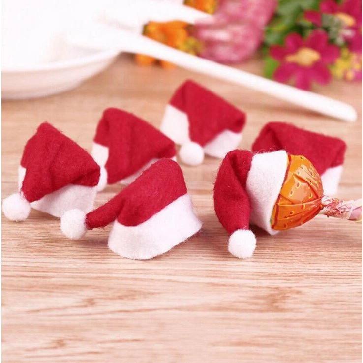 ワインボトル サン 小物飾り ミニ帽子 カバー ロリポップ用 クリスマス装飾 可愛い ミニ キャンディ飾り 雰囲気作り
