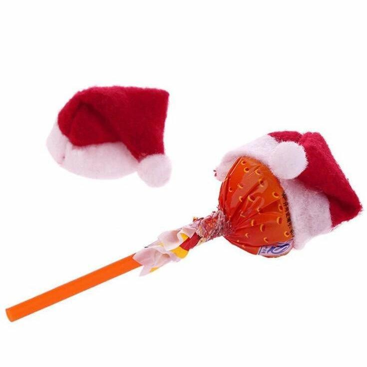 ワインボトル サン 小物飾り ミニ帽子 カバー ロリポップ用 クリスマス装飾 可愛い ミニ キャンディ飾り 雰囲気作り