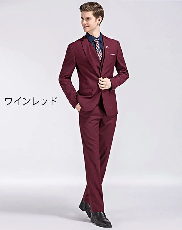 メンズ ウール スーツ セットアップ ビジネス フォーマル 格子柄 男性用 紳士服 パーティー 二次会 結婚式 ウール混紡