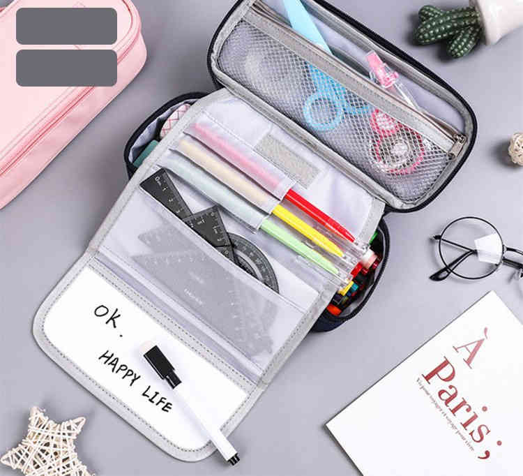 ふで箱 シンプル ふでばこ 大容量 ペンケース 小物入れ 無地 文房具 おしゃれ 筆記用具 小学生 中学生 ..