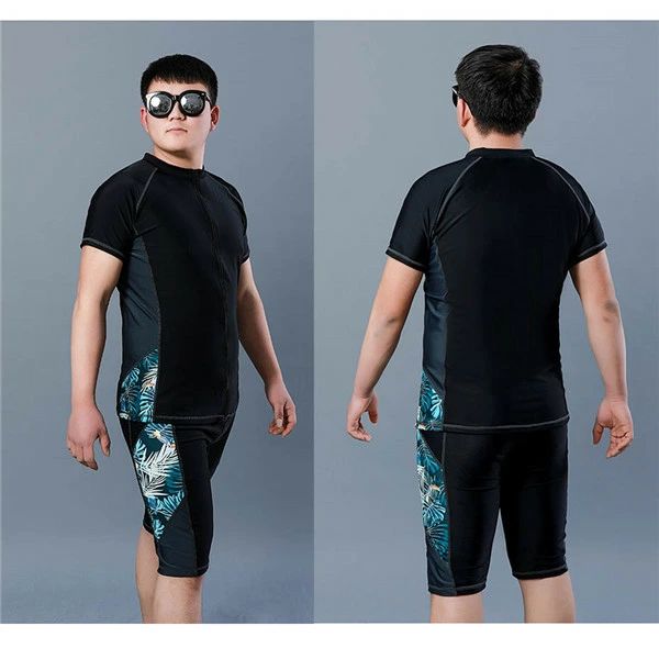 長袖 半袖 半ズボン 水泳 競泳 ブラック ハーフパンツ ラッシュガード 半袖 パパ おしゃれ セットアップ 上下セット 男性 メンズ