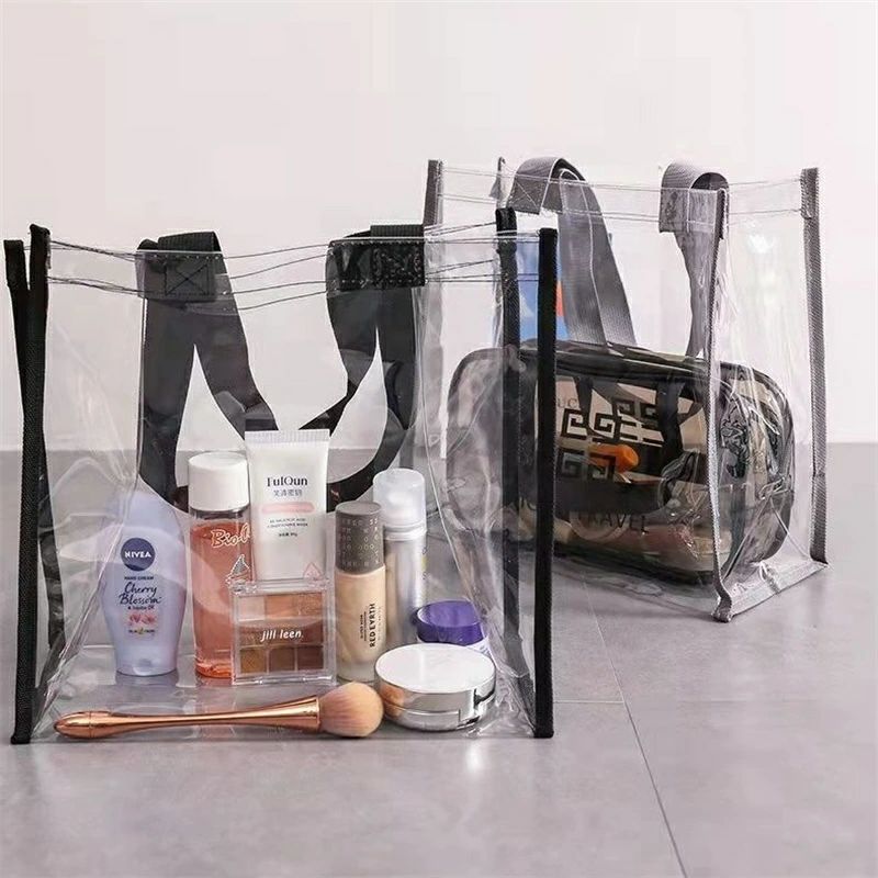 ビーチバ 温泉バッグ 痛バッグ 痛バ 透明 ビニールバッグ 透明バッグ カバーバッグ 保護 ツアーバッグ 防水 トートバッグ トート