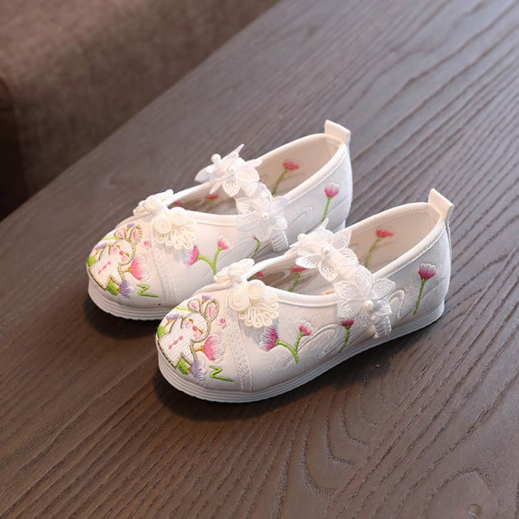 履 着物 楽ちん草履 歩きやすい 軽量 子供靴 痛くない草履 刺繍 和装 うさぎ 七五三靴 キッズ 草履 楽ちん靴 女の子 柔らかい 靴