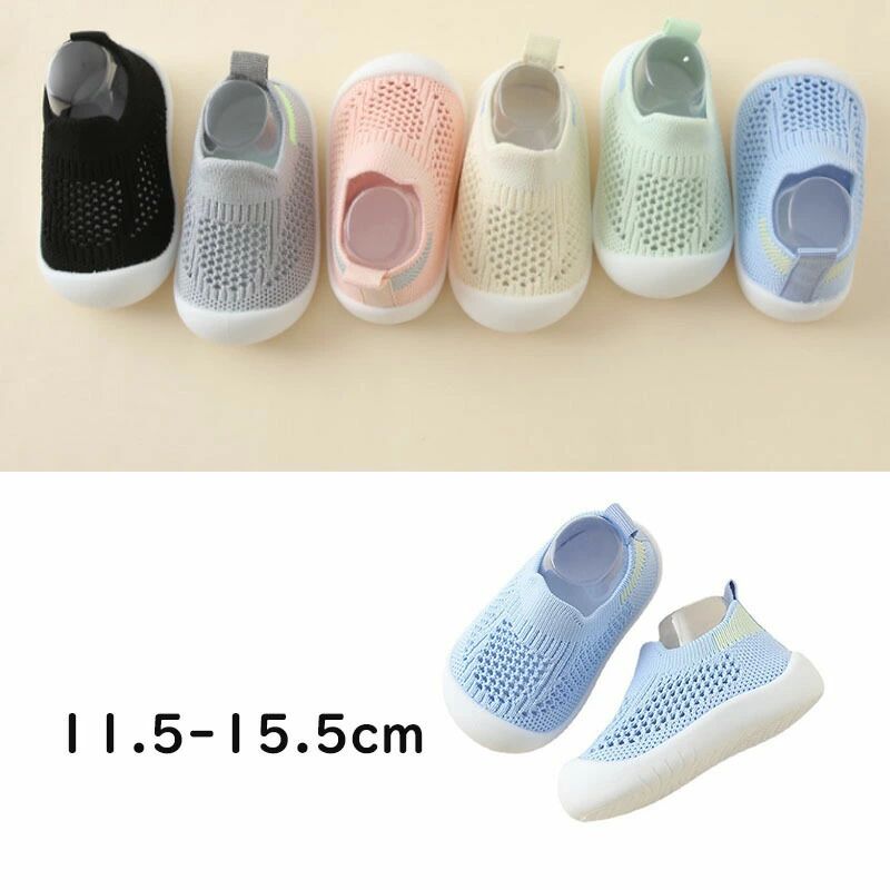 通 通気 軽量 男女兼用 女の子 男の子 赤ちゃん 子供 カジュアルシューズ スリッポン メッシュ 子供靴 ..