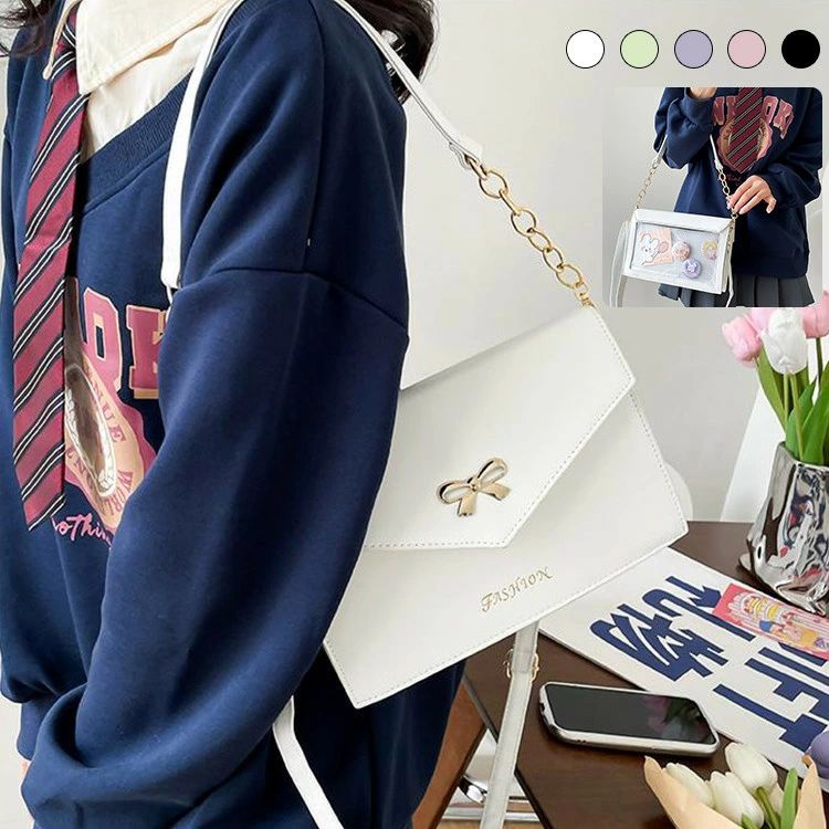 Rakuten - ビ カバン バッグ 御宅 ヲタバ ビニールバッグ ハンドバッグ バッグ ポストバッグ レディース 両面 ガールズ 痛バ 鞄 両面使える