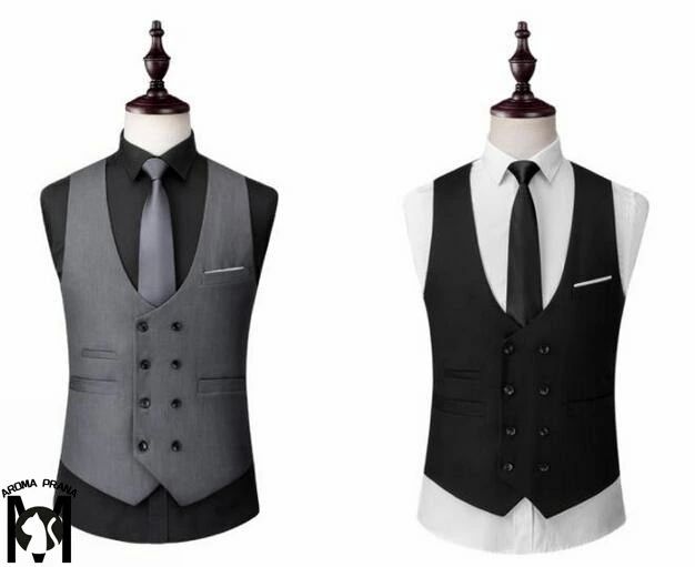 ブ グレー 略礼服 二次会 結婚式 紳士服 コーディネート ビジネス スーツベスト ダブルボタン ジレ ビジネス ジレベスト