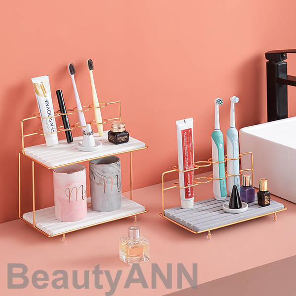 洗面台 電動ハブラシ対応 小物収納 コップ トレー 歯ブラシたて 速乾 吸水 洗面所 おしゃれ かわいい 衛生的 珪藻土 ステンレス