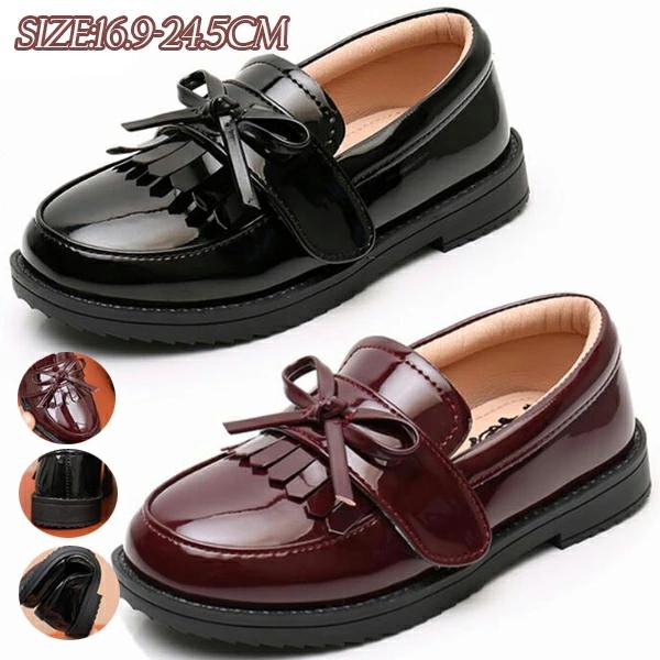 子供靴 フォーマルキッズ キッズフォーマルシューズ黒ローファー 赤 ワインレッド フォーマル 卒業式 女